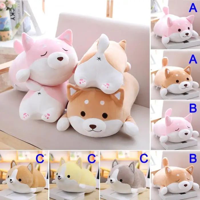 Очаровательны жира Косплей Shiba «Лисья Секретная служба» (Inu собака плюшевая игрушка мягкая игрушка с принтом милых животных из