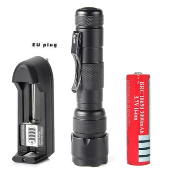 

LED Flashlight set White Light 3-Mode 960lm Flashlight Torch T6 LED Lamp Torchlight Lantern w/ 18650 Battery + Charger