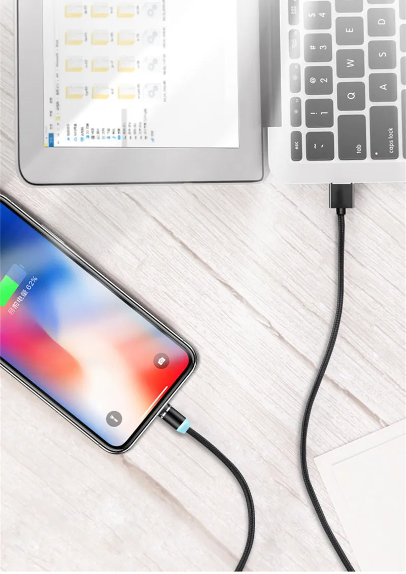 Светодиодный магнитный usb-кабель для зарядки кабеля USB type C Магнитный зарядный кабель для передачи данных Micro usb кабель для samsung Xiaomi huawei USB шнур