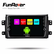 Funrover android 8.1 car dvd lettore multimediale per SUZUKI SX4 SX-4 2006-2013 2 din auto radio gps di navigazione stereo headunit DSP