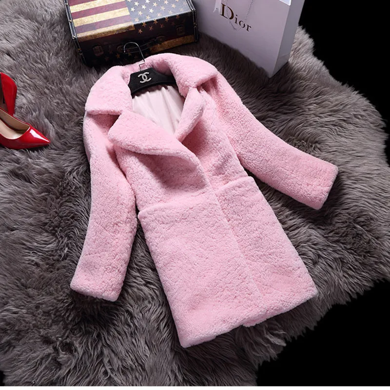 Buy 2017 Luxury Genuine Real Merino Sheep Fur Coat