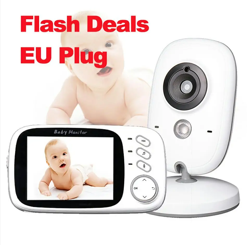 Flash Deals Видеоняни и радионяни VB603 2,4 г беспроводной 3,2 дюйм(ов) ЖК дисплей 2 способ аудио говорить ночное видение видео Няня няня для сна мониторы - Цвет: Flash Deals