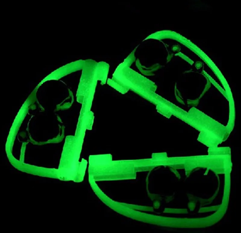 1 шт. флуоресцентная удочка полюс наконечник клип двойной колокольчик сигнал тревоги кольцо светится в темноте коробка для рыболовной снасти и аксессуаров инструмент