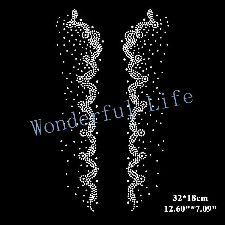 

Free Shipping Fancy design hot fix rhinestone for collarband,heat transfer design