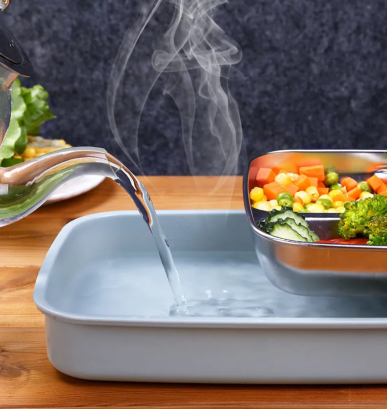 Stainless Steel Food Container Set 1000ml Lunch Box Bento Handbag Optional Leak Proof Lunch Box Inox With Chopsticks Spoon  (16)