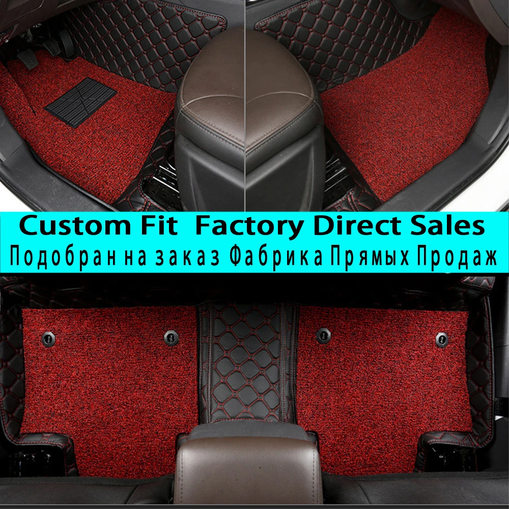 

SUNNYFOX Car floor mats Case for Hyundai ix25 Elantra SantaFe Sonata Solaris Tucson car-styling leather Anti-slip carpet liners