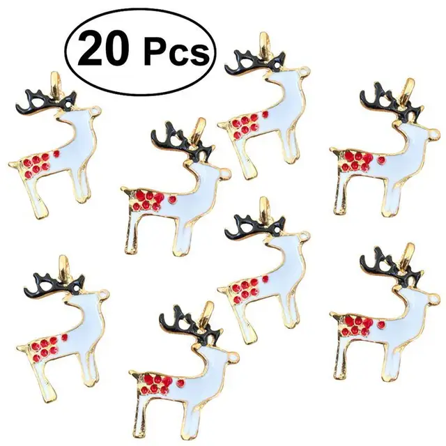 20pcs Alloy Christmas Tree Charms Pendants for Crafting Jewelry Making Accessory