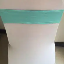 200 шт одного Слои эластичные ленты из спандекса на стулья обручальное стул из лайкры Sash группа праздничные украшения для стульев 43 Цвета DHL