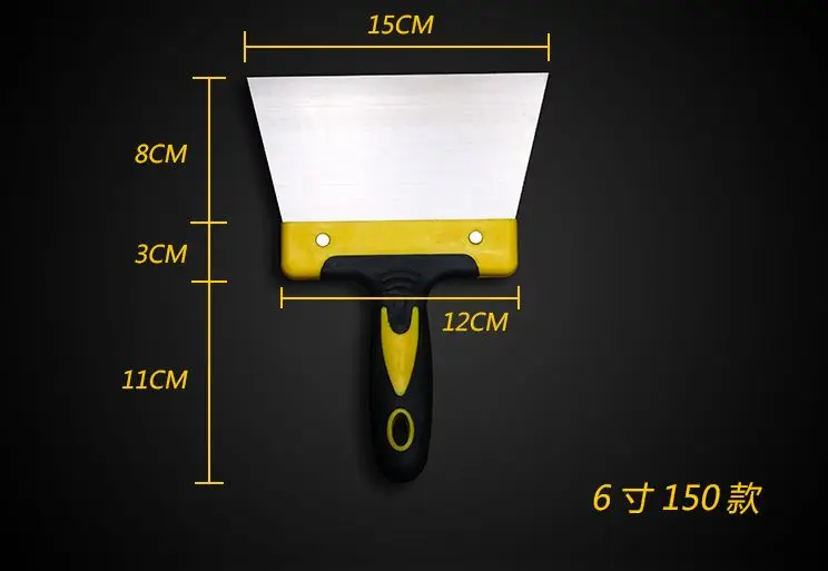 1 шт. шпатлевка нож скребок лезвие " /6"/" /14" скребок лезвие высокое качество сталь пластиковая ручка стены штукатурный Нож Ручной инструмент