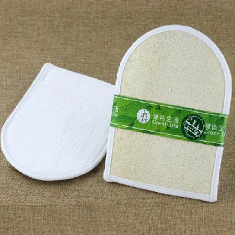 DHL Free shipping 100pcs Natural 20*15CM bath loofah bath glovesloofah