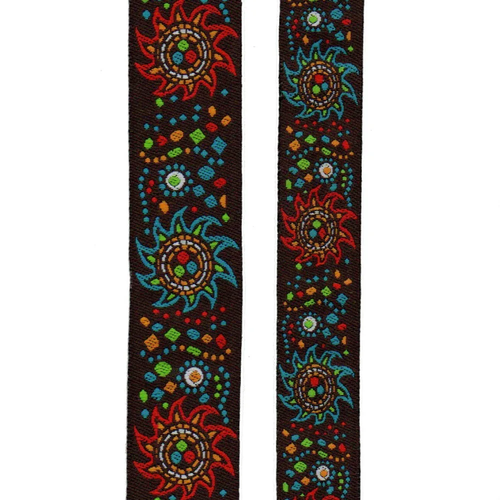 

ZERZEEMOOY 5/8'' 16mm 7/8" 22mm Wide Color sunflower Woven Jacquard Ribbon lace 10yards/lots