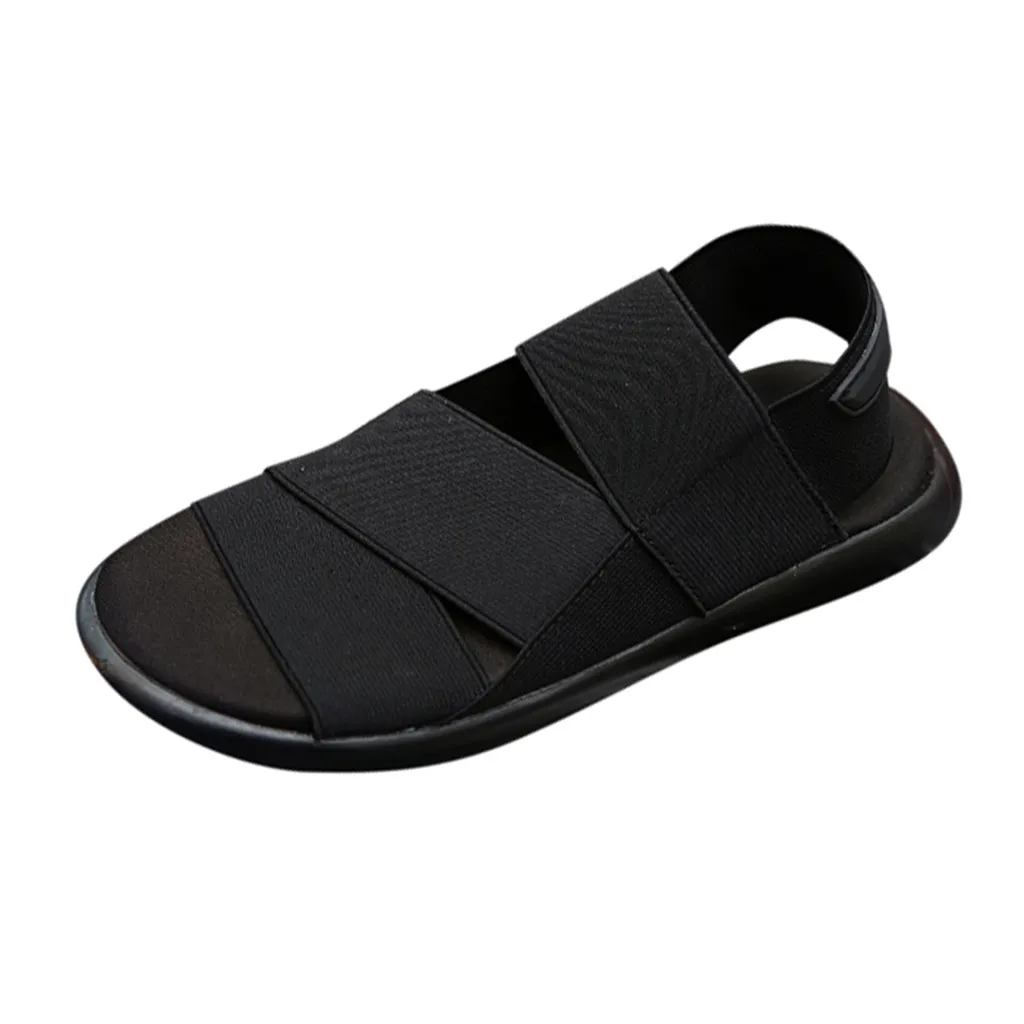 Летние модные Нескользящие сандалии на толстой подошве; повседневные шлепанцы с круглым носком; Легкие дышащие сандалии; модная обувь; A3063