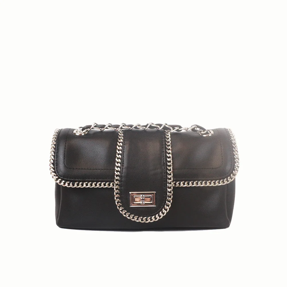 

Caker Brand genuine leather chain handbag srop shipping