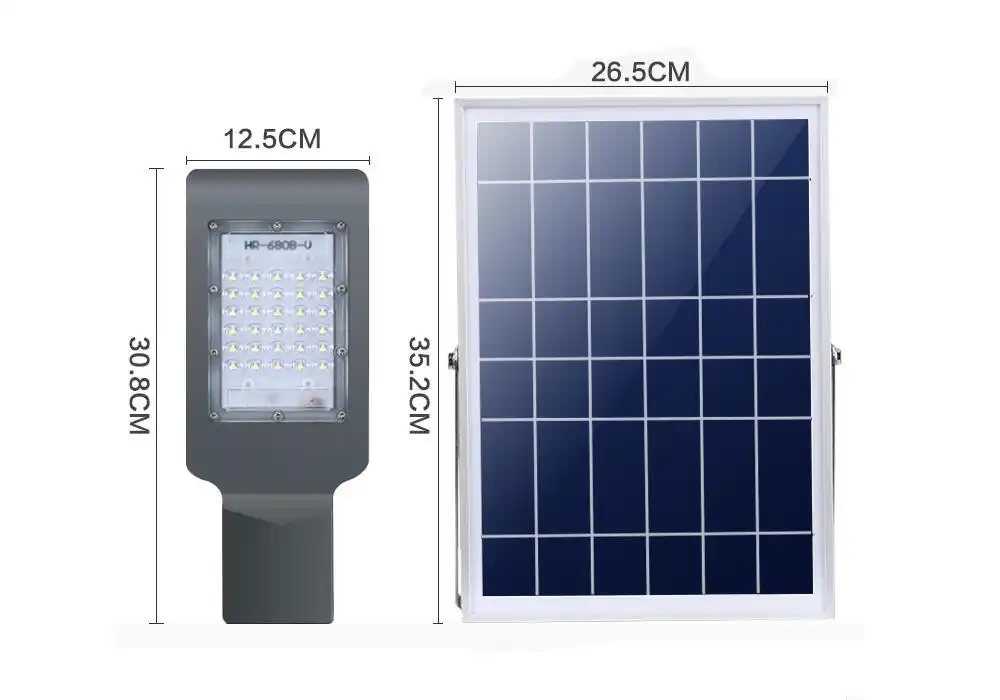 Solar Panel Powered Garden Lamp 30w Led Remote Control Street Light Outdoor Solar Lighting System Wall Light Waterproof Ip65