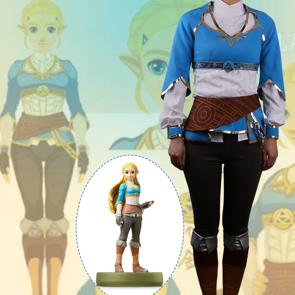 

The Legend of Zelda Breath of the Wild Princess Zelda Cosplay Halloween Costume Carnival Anime Suit Adult Women Custom Made