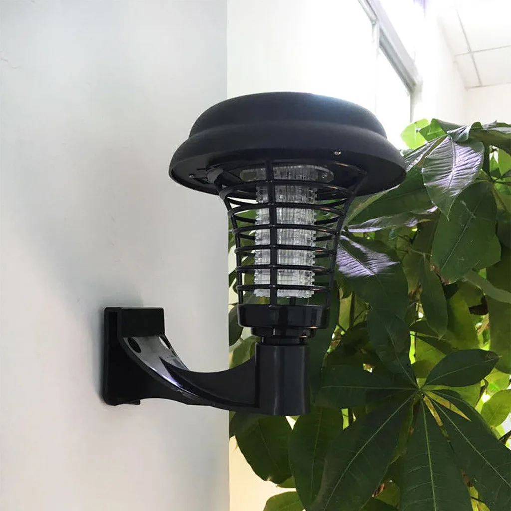 

Solar Powered LED Light Pest Bug Zapper Insect Mosquito Killer Lamp Garden Wall-mounted outdoor courtyard lawn light new 425