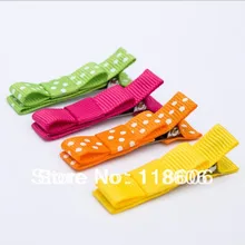 200 шт Прекрасный маленький галстук-бабочка принт "горошек" заколки для волос для детей