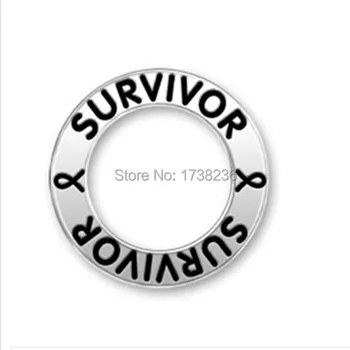 

High quality survivor & ribbon message jewellries charms