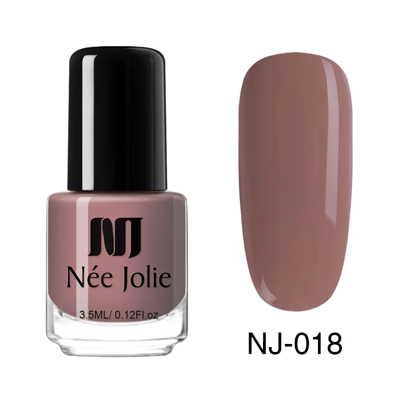 Лак для ногтей NEE JOLIE, кофейный, серый, красный, серия Nail Varnich, чистый цвет, лак для ногтей, лак, украшение, 3,5 мл - Цвет: 3.5ml NJ018