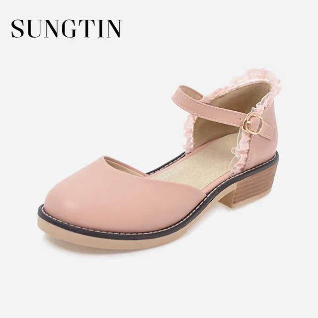 Buy Sungtin Sweet Cute Mary Janes Flats Shoes Women