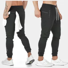Осенне-зимние стильные мужские Брендовые спортивные штаны для бега, мужские спортивные штаны для тренировок, фитнеса, хлопковые брюки, мужские повседневные Модные обтягивающие спортивные штаны