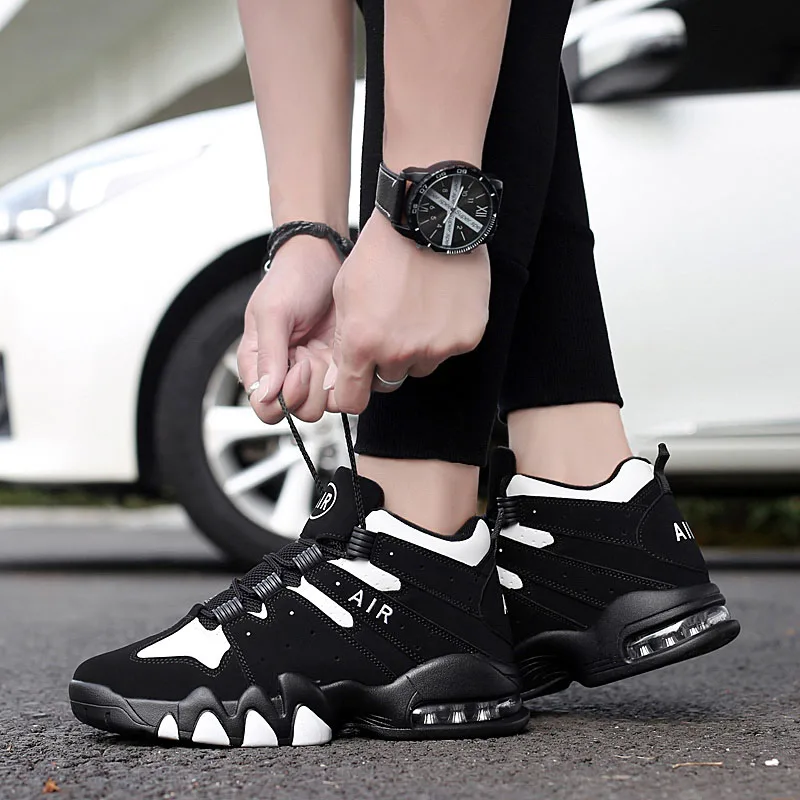 Tanie Buty koszykarskie męskie sportowe sportowe amortyzujące Jordan koszykówka sportowe męskie buty wygodne oddychające trampki w stylu retro