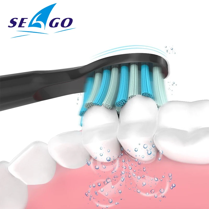Seago головки зубных щеток мягкая щетина Dupont сменная насадка для зубной щетки 5 шт