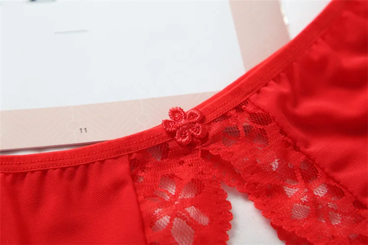 Women's Sexy Lingerie hot erotic open crotch Panties Porn Lace transparent underwear crotchless sex wear cheeky briefs for woman (12)
