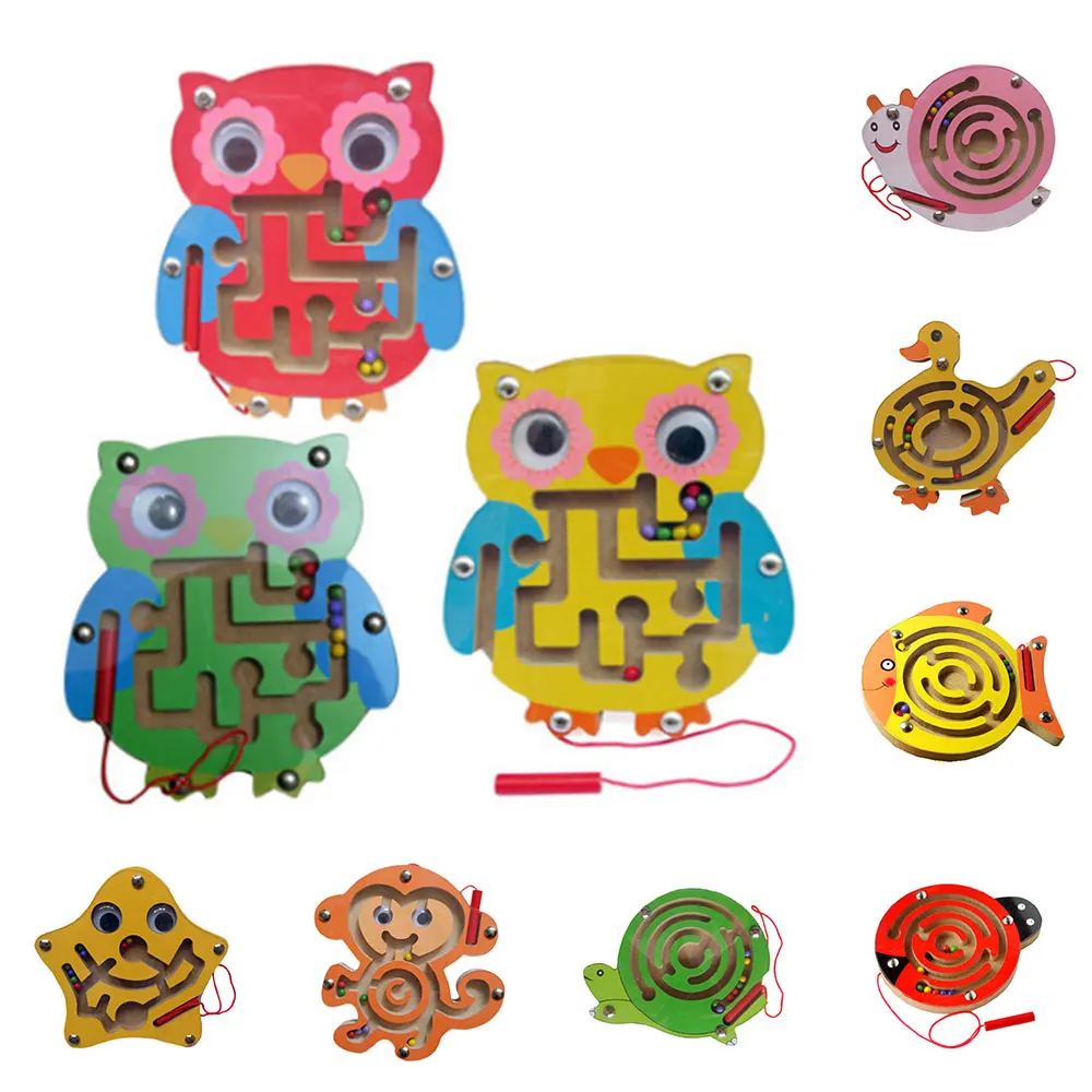 Walking Beads Maze Animal Pattern Children fun Puzzle Learning