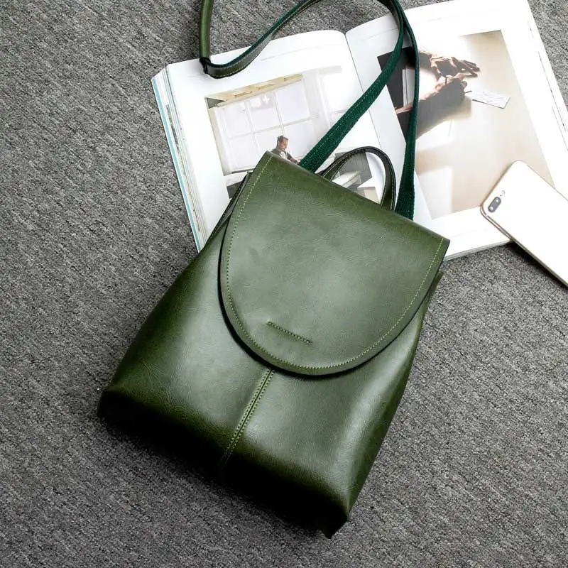 POMELOS женский рюкзак высокого качества из спилка, женский модный рюкзак для путешествий, рюкзак для женщин и девочек - Цвет: green backpack