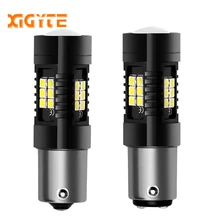 1 шт. P21W светодиодный 1156 BA15S 1157 светодиодный лампы автомобиля светильник s 1200Lm сигнал поворота Стоп-сигнал светильник R5W 3030 светодиодный s 12V 24V автомобилей лампы