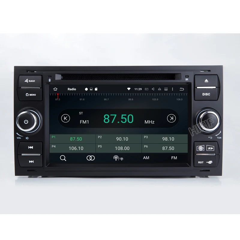 Top IPS  Android 8.0 2Din 7 Inch Car DVD Player For Ford/Focus/Mondeo/Kuga 8 Cores 4GB RAM 32G ROM 3G/4G Wifi GPS Navigation Radio 5