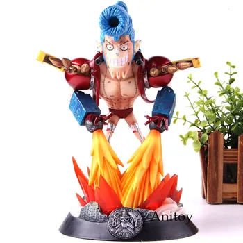 

Anime One Piece Figure Action Frank Two Dimensions PVC Collection Model Toy GK Straw Hat Luffy Team