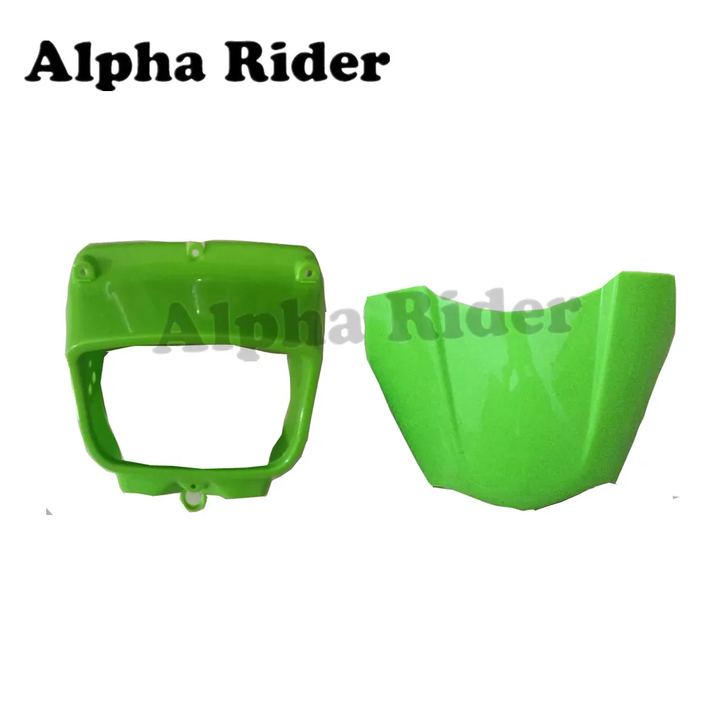 For Kawasaki KLX250 KLX 250 300 Front Headlight Cover Case Plastic Fairing Cowl Head Light Visor Holder Windshield Airflow | Автомобили и