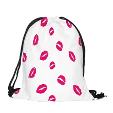 Valentine's Day Drawstring Bag Sack Sport Gym Travel Outdoor Backpack Bags Women's Bag for Shoes bags A30