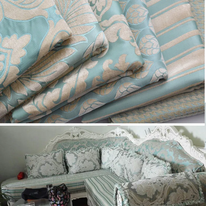 280 см 11" Ширина Европейский чехол для подушки обивка синель ткань материал Жаккард Диван Ткань 1,3 кг/м