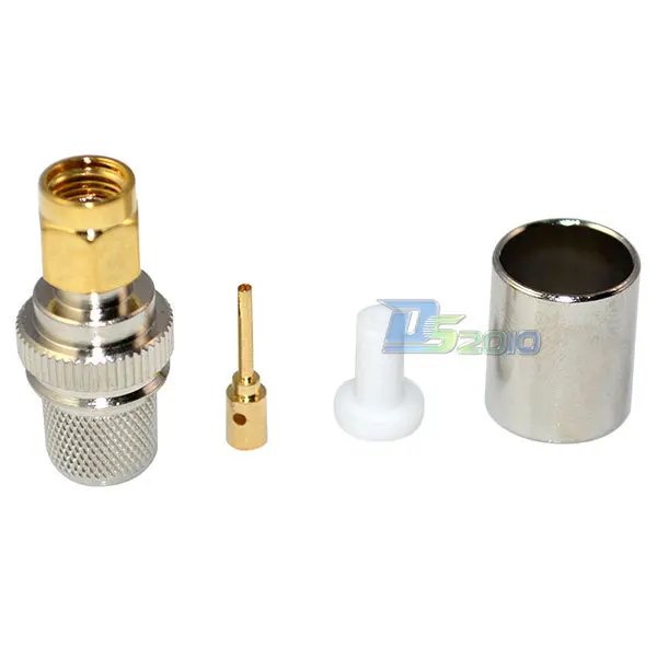 

High Quality RP SMA Male Plug Crimp RG8 RG165 RG213 LMR400 cable RF coaxial connector adapter