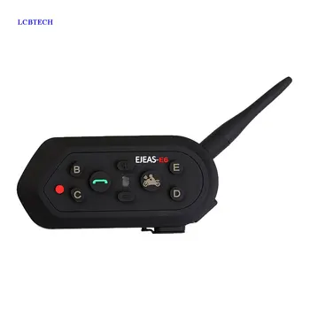 

E6 moto walkie-talkie helmet suitable for 6 riders connect 1200M communication distance can be equipped with ordinary Bluetooth