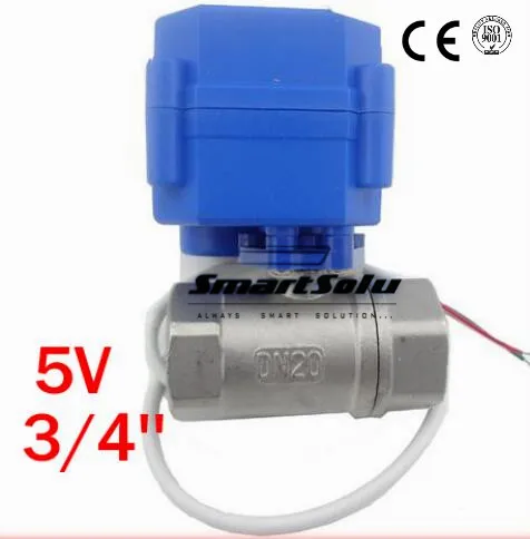 

Free Shipping 3/4'' Stainless Steel Micro Electric Ball Valve CWX-15Q 5V Voltage,Motor Operated Ball Valve DN20