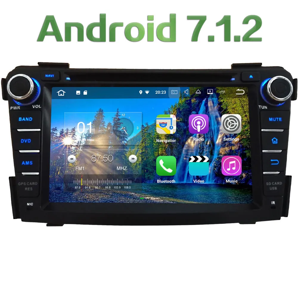 7 Android 7 1 2 Quad Core 2GB RAM SWC Multimedia Car DVD Player Radio Stereo