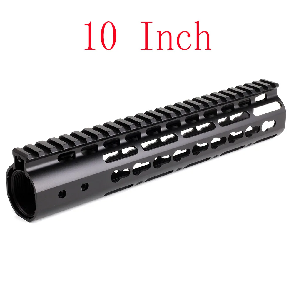 Ohhunt тонкий стиль " 9" 1" 12" 13," 15" AR15 поплавок Keymod Handguard Пикатинни для охоты тактический прицел крепление - Цвет: 10 inch Black