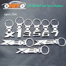 1 шт. креативный металлический брелок для машины, модный автомобильный брелок для ключей, брелок X X5 x3 x6 x1 1 3 5 6 с логотипом, автомобильный Стайлинг для bmw