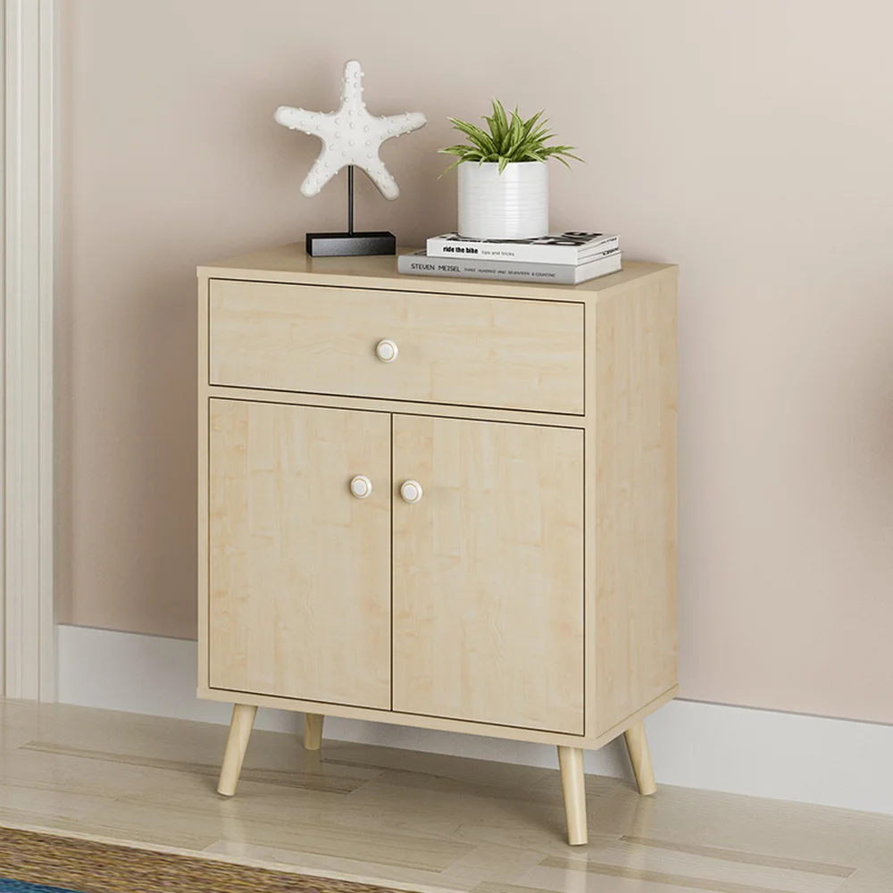 Door Shoe Cabinet simple modern foyer cabinet rack simple economy space home imitation solid wood cabinet storage LM01041012