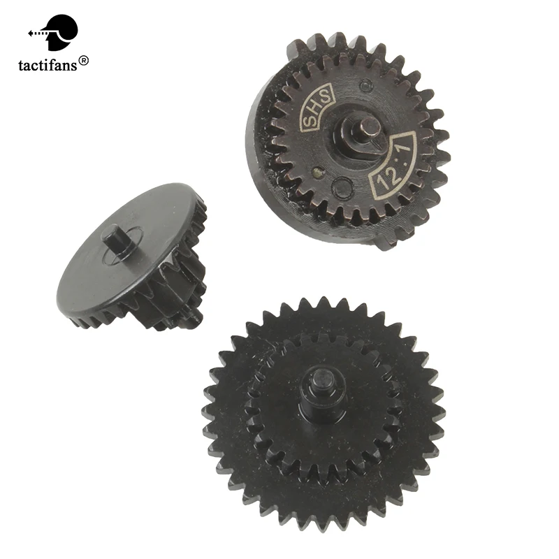 

Tactifans High quality SHS 12:1 Ultra-high speed Gear Set for Ver.2 / 3 AEG Airsoft Gearbox
