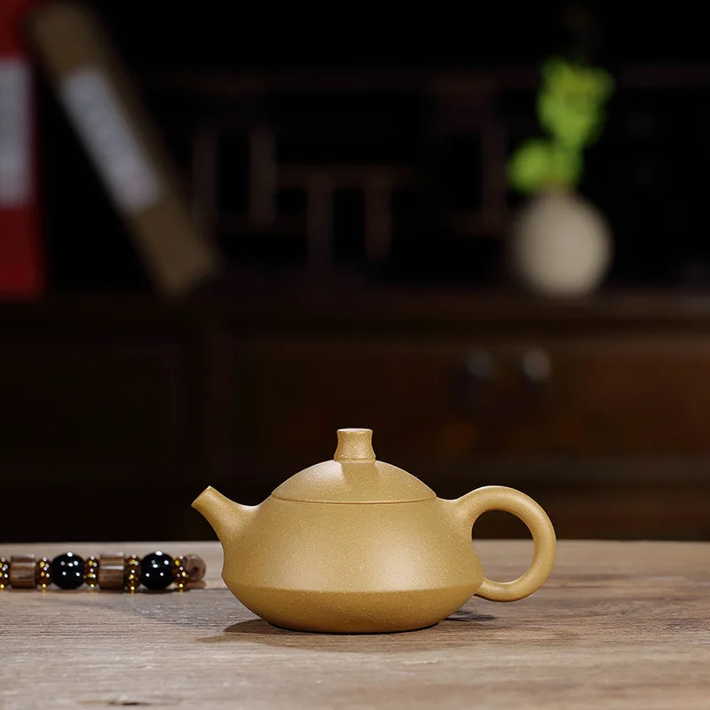 

Pottery Teapot Quality Goods Manual Kettle Raw Ore Section Mud Small Acacia Kettle Kungfu Online Teapot Tea Set Suit Wholesale