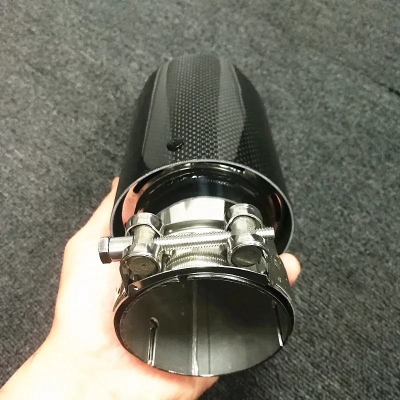 Без логотипа Akrapovic выхлоп автомобиля из углеродного волокна выхлоп ...