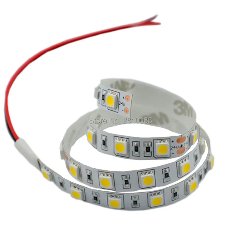 100 м/лот высокий CRI 90 + 96 светодиодов/м 5050 smd Светодиодная лента DC24V 12 мм широкая не