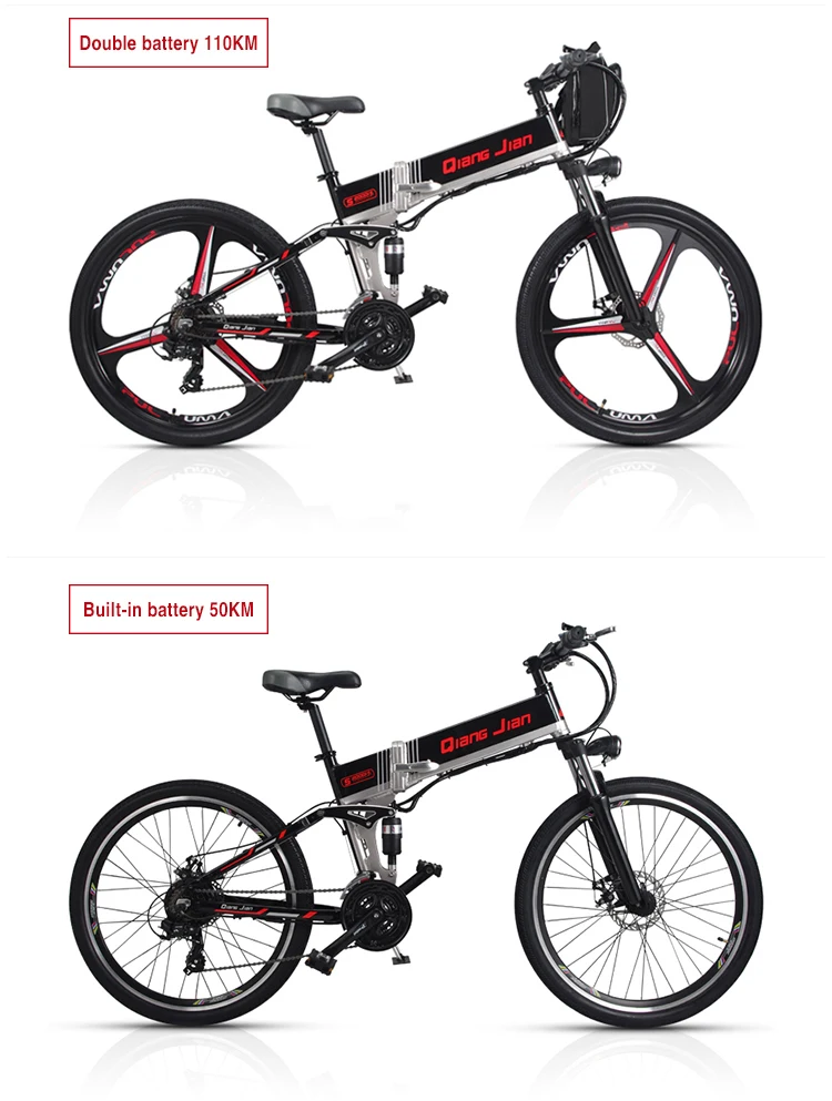 Clearance Accepted Electric Brake Hydraulic Bike Mountain Bike Electric 48v350w 10.4ah + 18ah De La Battery Of Litio Ebike Inside Li Batt 17