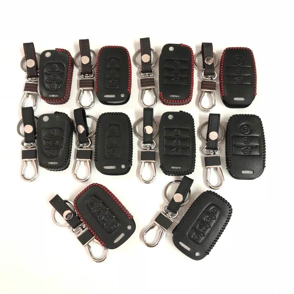 

Genuine Leather Key Case Cover For Kia SORENTO Stinger Niro Carnival Ray Venga ProCeed Stonic SP Telluride