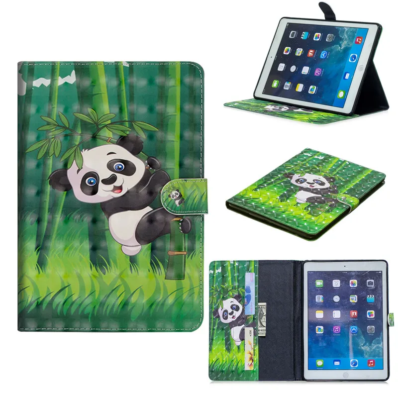 Case Cover for iPad Mini 1 2 3 3D Cartoon PU Leather Cover Soft TPU Back Protective Case for iPad Mini 2 Mini 3 Tablet cover